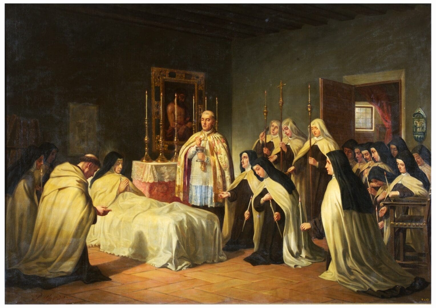 Viaticum of St. Teresa in Alba de Tormes, Spain